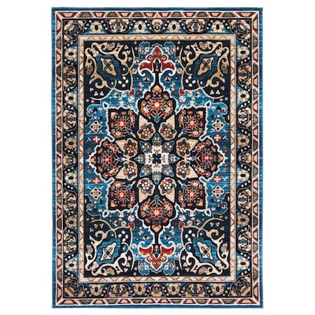 Safavieh 8 x 10 ft. Riviera 155M Power Loomed Rectangle Area Rug Blue & Black RIV155M-8